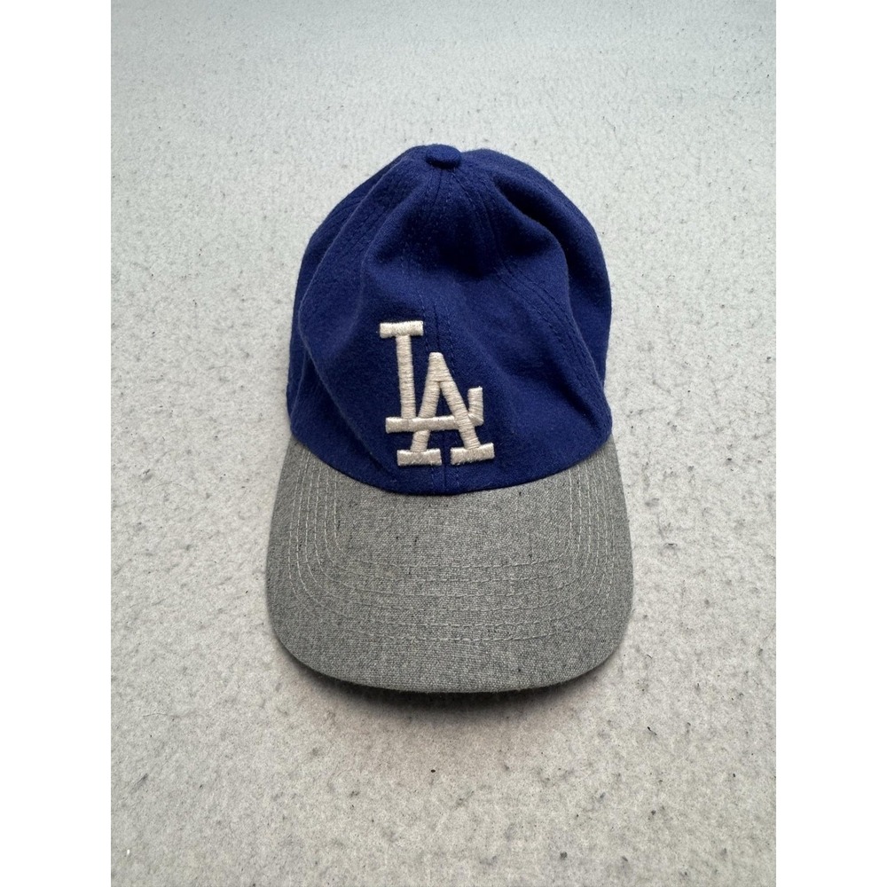 Los Angeles Dodgers Hat Cap Strap Back Mens One Size Blue Gray MLB Baseball '47